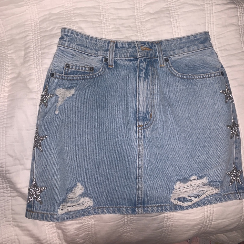 LF Star Denim Skirt